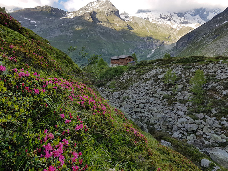 la cabane du Petit Mountet en Valais